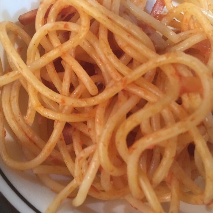 スパゲティのケチャップ炒め